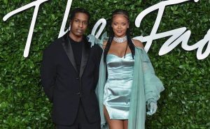 ASAP Rocky and Singer Rihanna arrives at The Fashion Awards